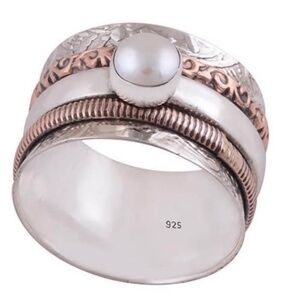 Pearl Spinner Ring